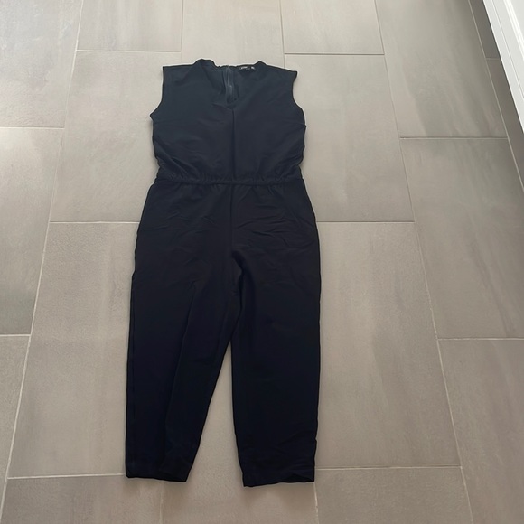 Eileen Fisher black jumpsuit sleeveless - Picture 3 of 16